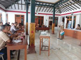 Bimtek Pelaporan SAKIP di Kalurahan Pringombo